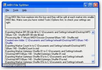 Mark Heath MIDI File Splitter
